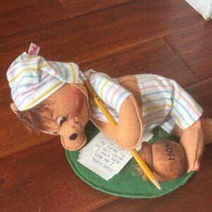 Anna Lee Striped Pajama Bear